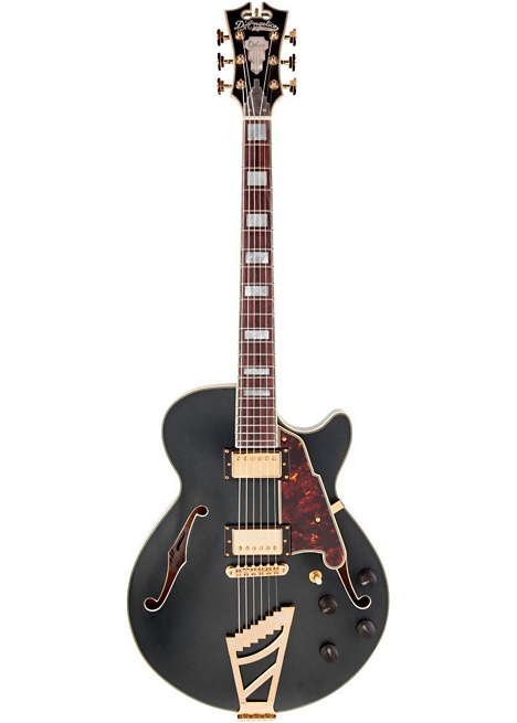 D Angelico EX-SS Deluxe Edition Hollowbody Electric Guitar - Midnight Matte