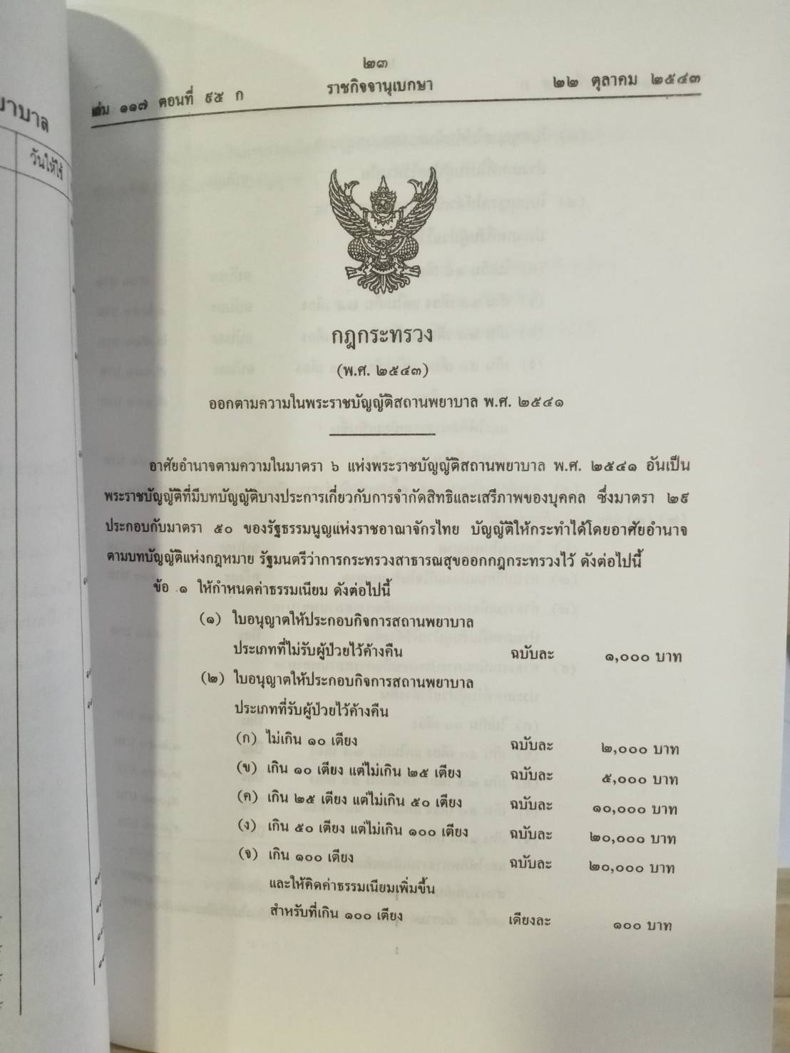 พระราชบัญญัติสถานพยาบาล พ.ศ.2541 ปรับปรุงใหม่ (2 เล่มชุด)