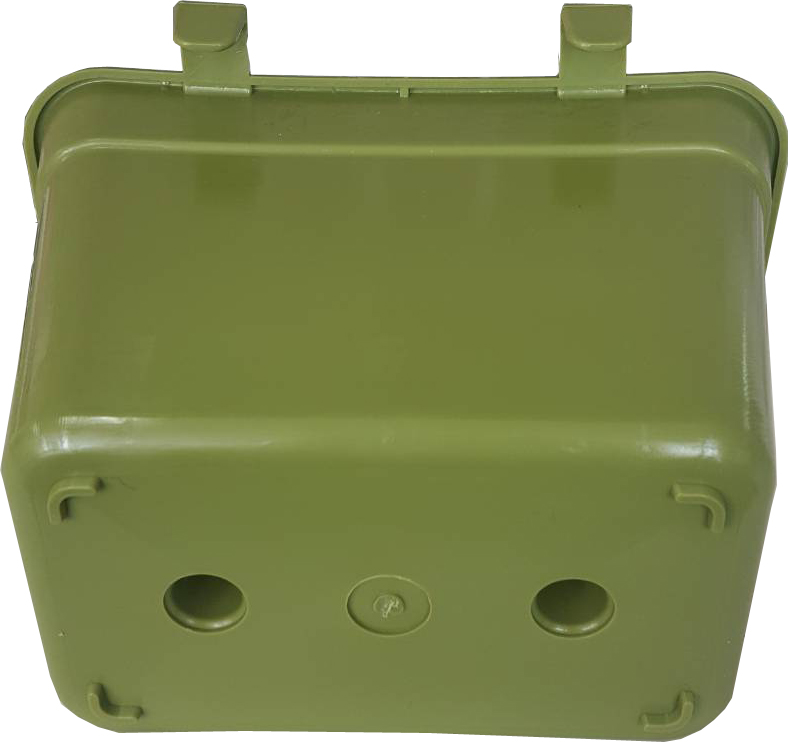 กระถางต้นไม้สวนแนวตั้งเหลี่ยมวางตั้งได้ สีเขียวขี้ม้า