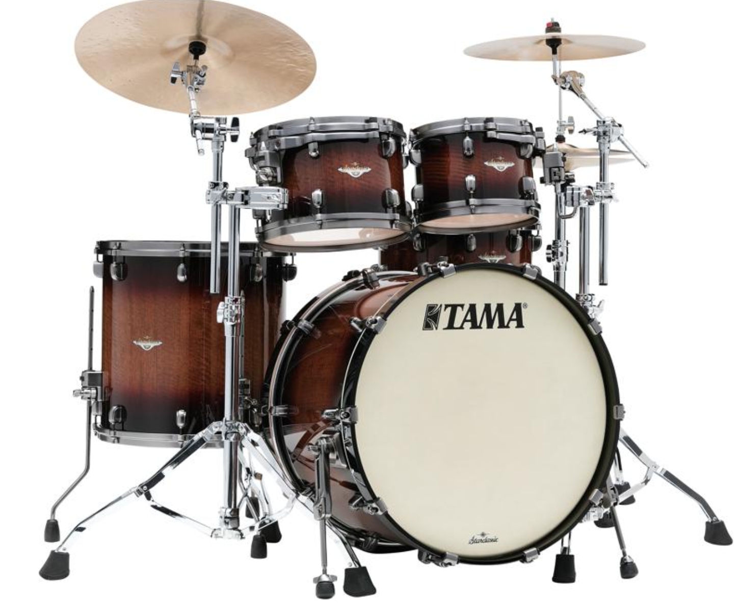 Tama Starclassic Maple MR42TZUS 4-piece Shell Pack with Smoked Black Nickel Hardware