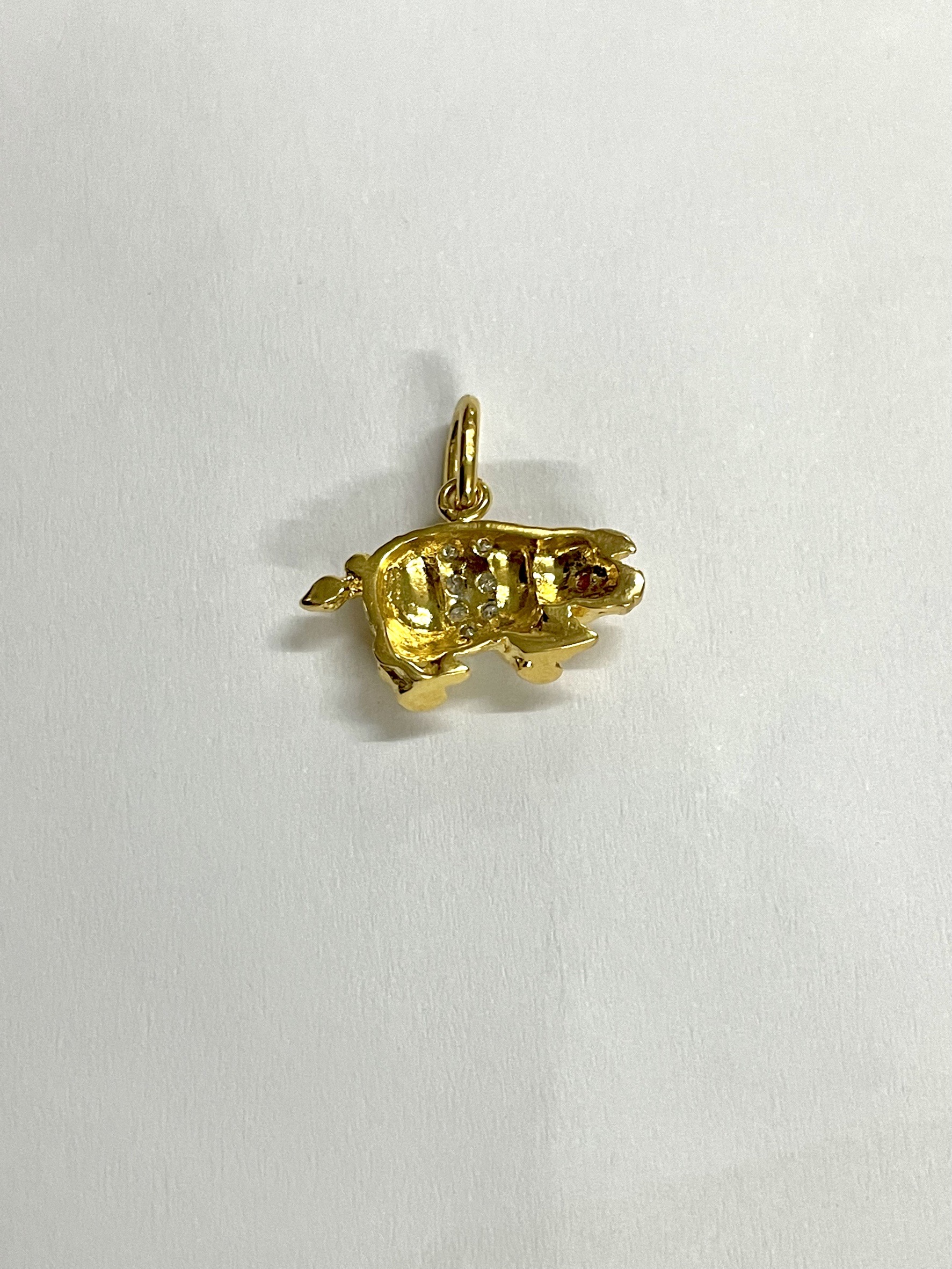 จี้เพชร หมู ปีกุน เพชรแท้ ทองแท้ 90%