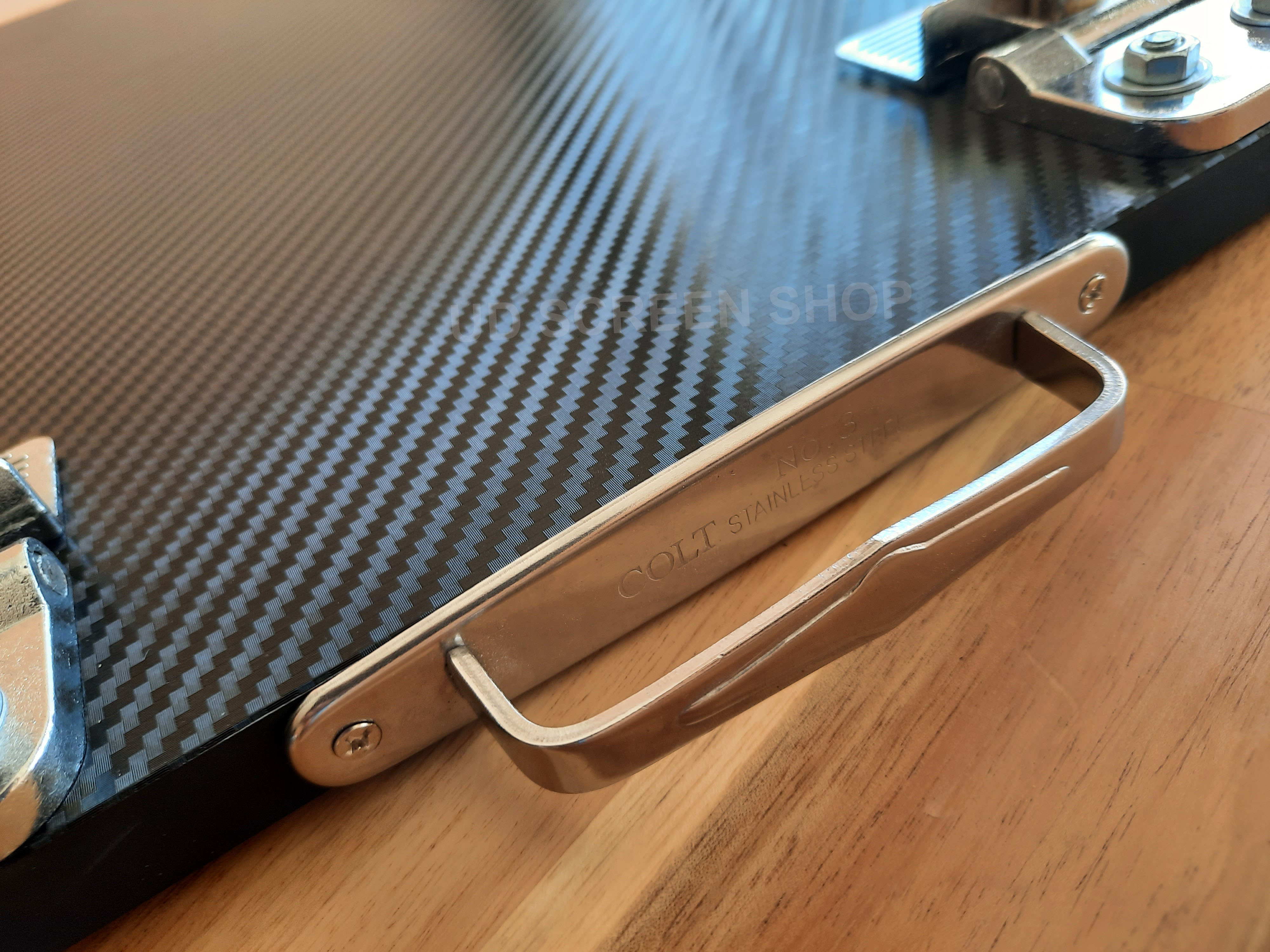 แป้นสกรีน รุ่นแคล้มจับบล็อกสกรีน - เคฟล่า