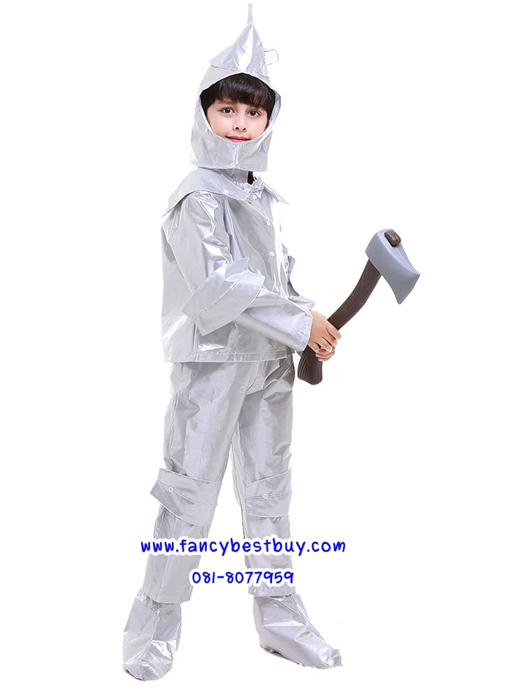 ชุดแฟนซีเด็ก The Tin Man, The Tin Woodman: The Wizard of OZ ชุดแฟนซีผู้หญิง ขนาด M120-130, L130-140, XL140-150