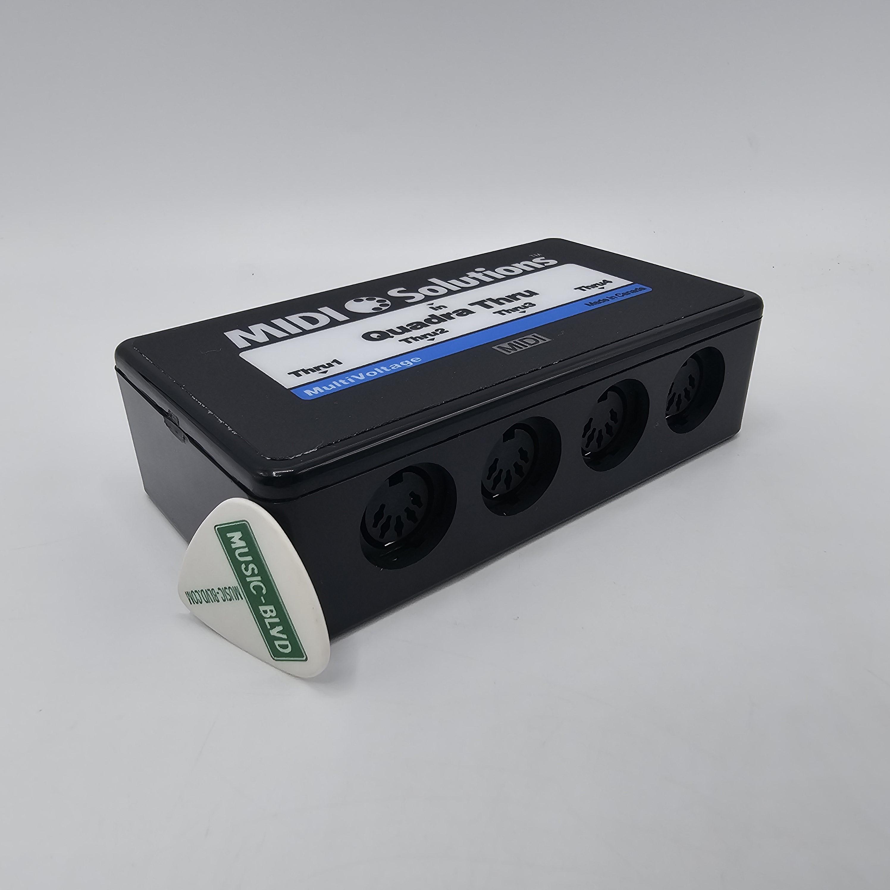 MIDI Solutions Quadra 4-Output MIDI Thru Box - Music Boulevard