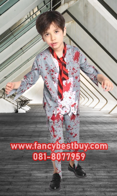 ชุดฮาโลวีน ชุดซอมบี้ ชุดผีซอมบี้ Zombie สำหรับวันฮาโลวีน มีขนาด, M, L, XL