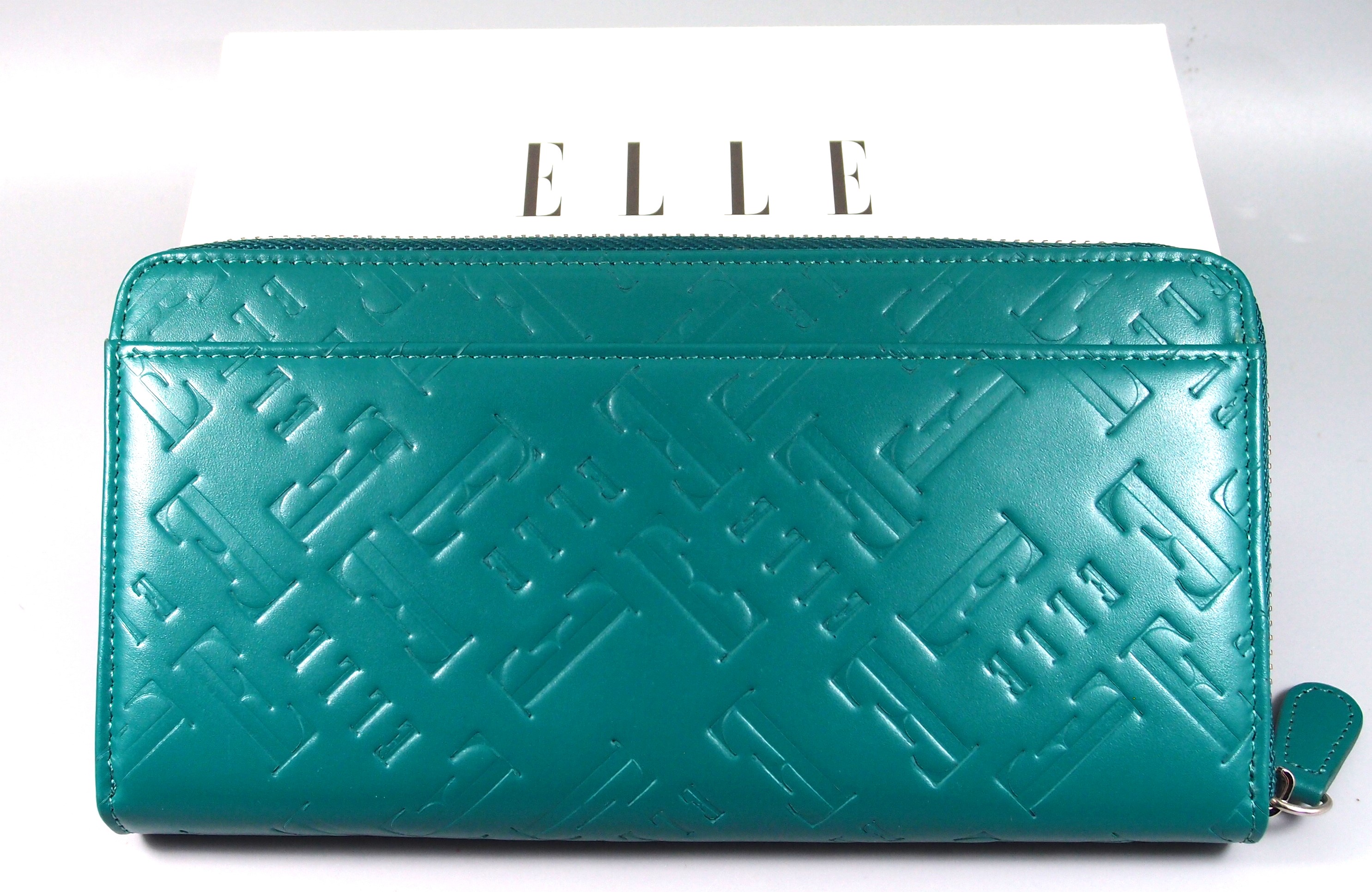 กระเป๋าสตางค์ ELLE เขียว ใหม่ แท้