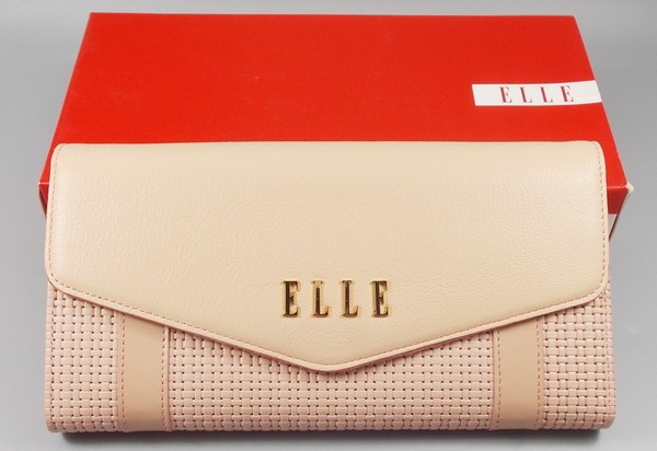 กระเป๋าสตางค์ ELLE พีช ใหม่ แท้