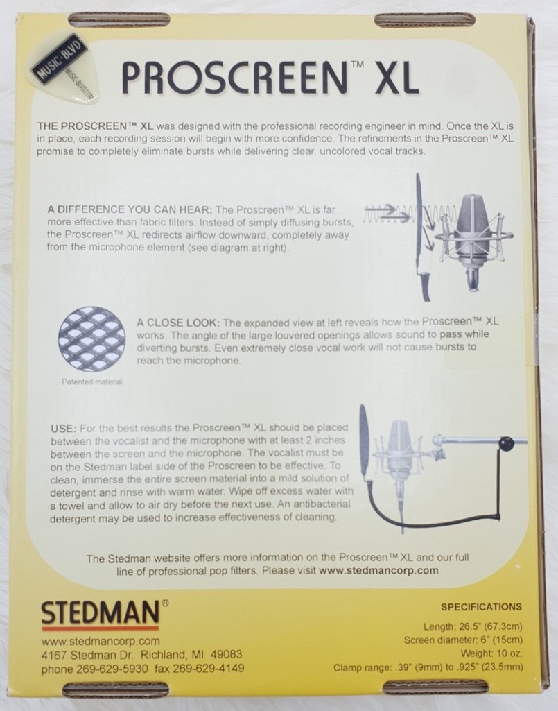 Stedman Proscreen XL Pop Filter
