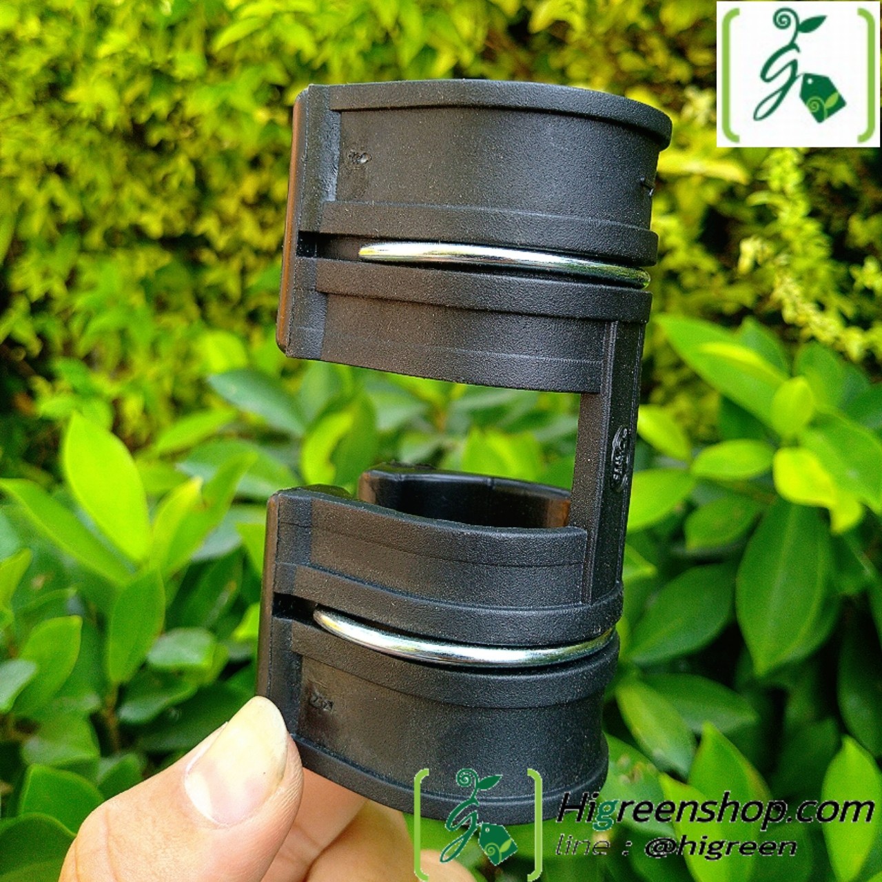 คลิปล็อคสีดำมีสปริง 1 นิ้ว 10 ตัว