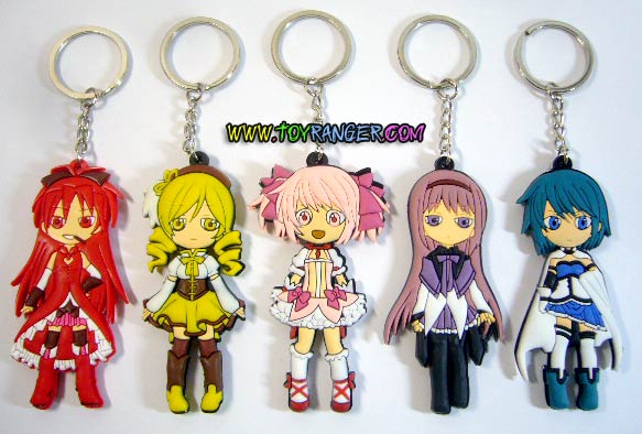 พวงกุญแจยาง Puella Magi Madoka Magica SET