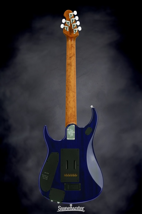 Ernie Ball Music Man JP15 Quilt Maple Top, Signed by John Petrucci - Limited Edition Blueberry Burst