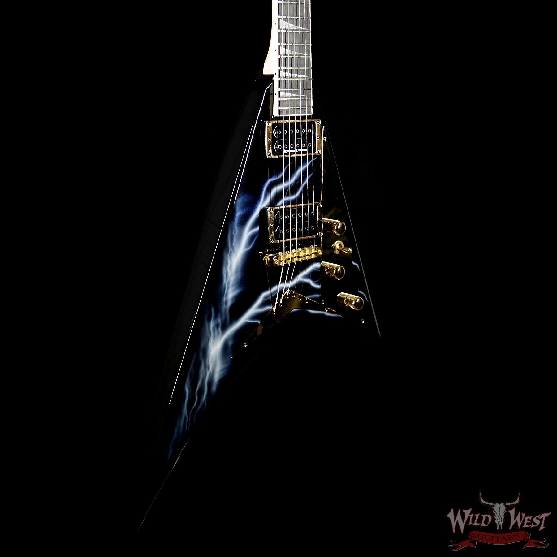 Jackson Custom Shop Randy Rhoads RR1T Mahogany Body Lightning Sky Graphic By Dan Lawrance