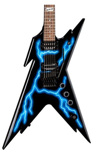 Dean Razorback Lightning Electric Guitar Graphic