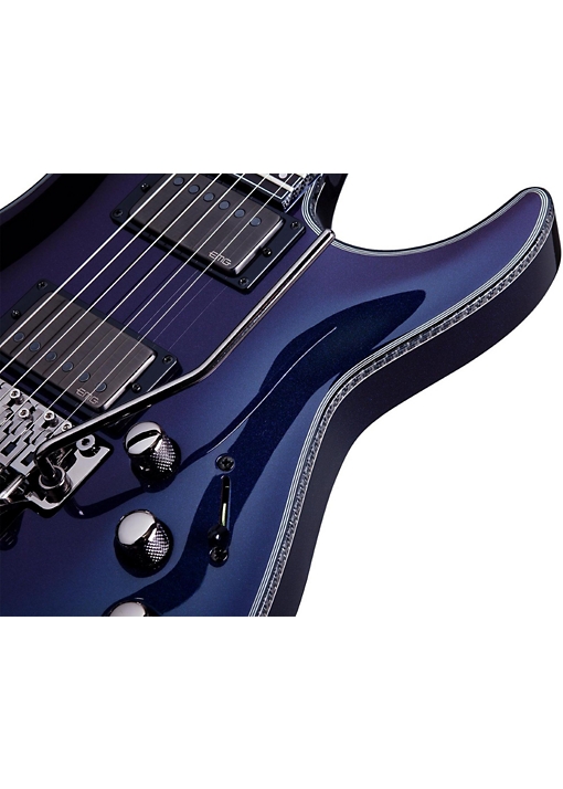 Schecter Guitar Research Hellraiser Hybrid C-1 with Floyd Rose Solid Body Electric Guitar - Ultraviolet