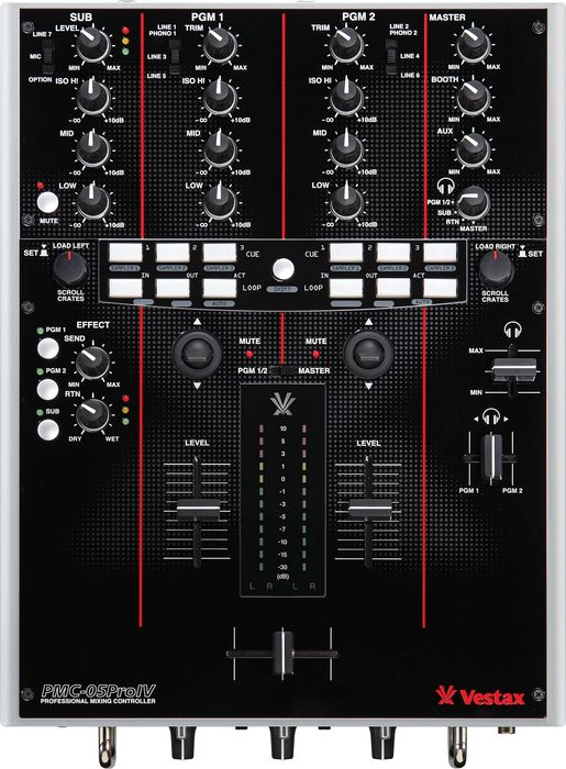 Vestax PMC-05 ProIV 2-Channel Digital DJ Battle mixer with MIDI