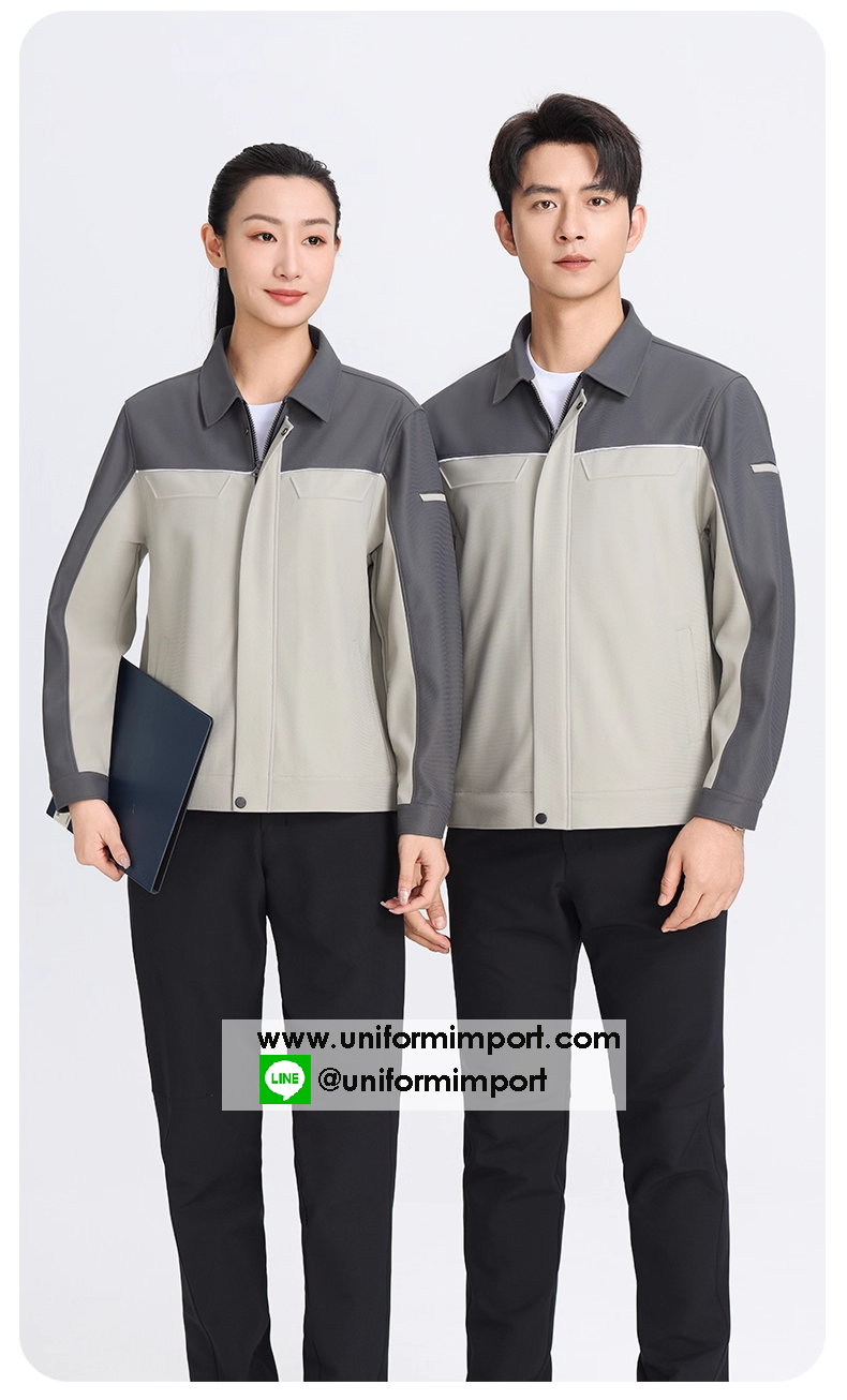 เสื้อแจ็คเก็ต ++คลิกภาพดูรายละเอียดด้านใน เสื้อช่าง แจ็คเก็ตช่าง เสื้อคลุมช่าง เสื้อแจ็คเก็ตช่าง เสื้อคลุมหัวหน้าช่าง เสื้อแจ็คเก็ตหัวหน้าช่าง เสื้อแจ็คเก็ตวิศวกร