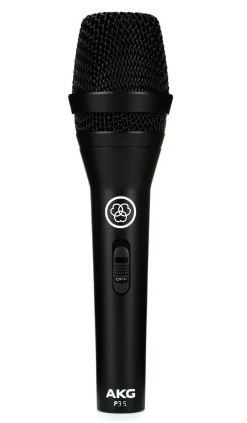 AKG Perception P3S Cardioid Dynamic Vocal Microphone with On/Off Switch