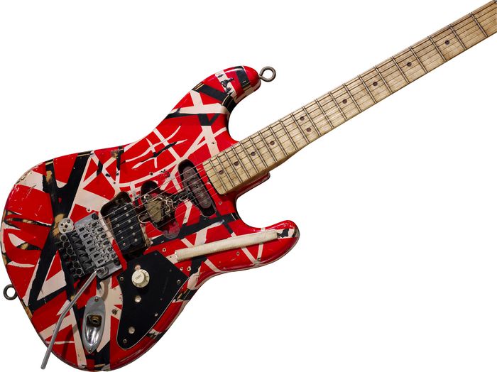 EVH Eddie Van Halen Frankenstein Replica Electric Guitar(Black/White/Red)