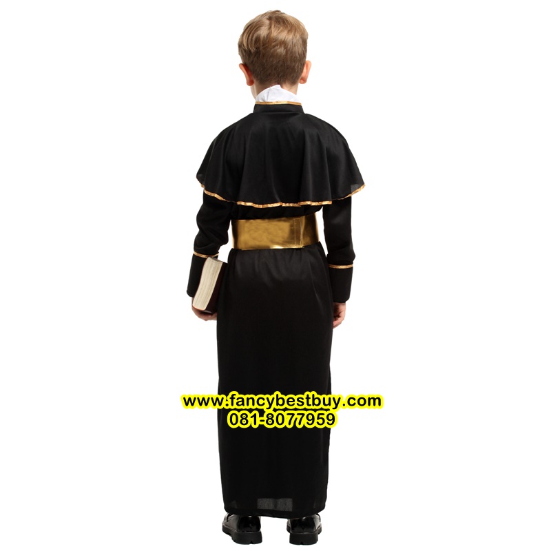 ชุดบาทหลวง ชุดแฟนซีเด็กชาย Father คุณพ่อ มีขนาด L