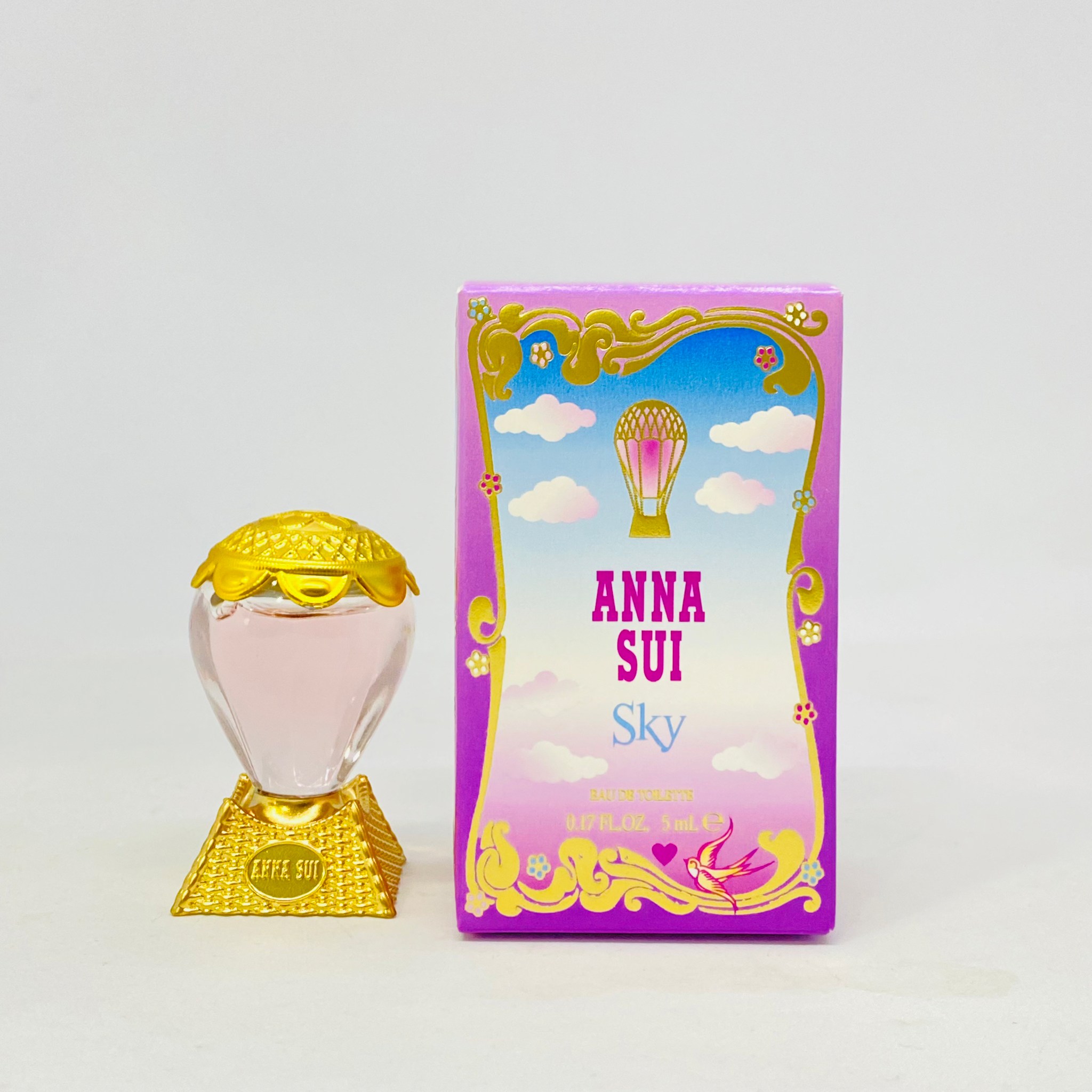 น้ำหอมจิ๋วมินิ Anna Sui Sky for women edt 5ml แบบแต้มมีกล่อง ( Mini Perfume น้ำหอมขนาดพกพา)
