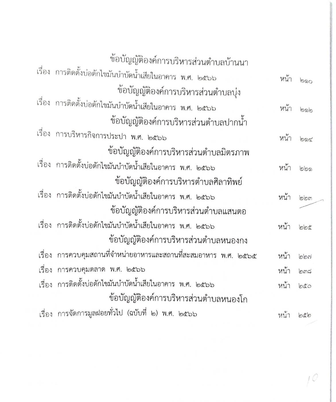 กฎหมายใหม่ ตอนที่ 142/116 รวมข้อบัญญัติองค์การบริหารส่วนตำบล