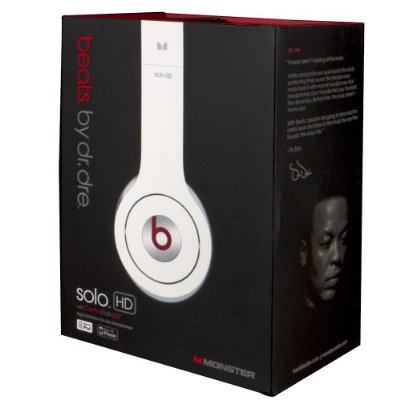 Monster Beats by Dr. Dre Solo HD White On-Ear Headphone