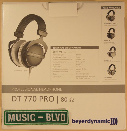 Beyerdynamic DT 770 Pro-80 Closed Studio Headphones