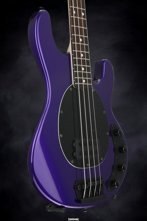 Ernie Ball Music Man StingRay 4 H 3-EQ - Firemist Purple with Matching Headstock, Rosewood Fingerboard