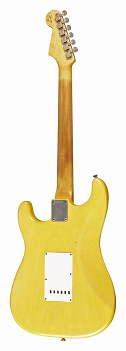 Fender Custom Shop 1961 Stratocaster Relic Ash Electric Guitar Master Built by Dale Wilson Transparent Yellow