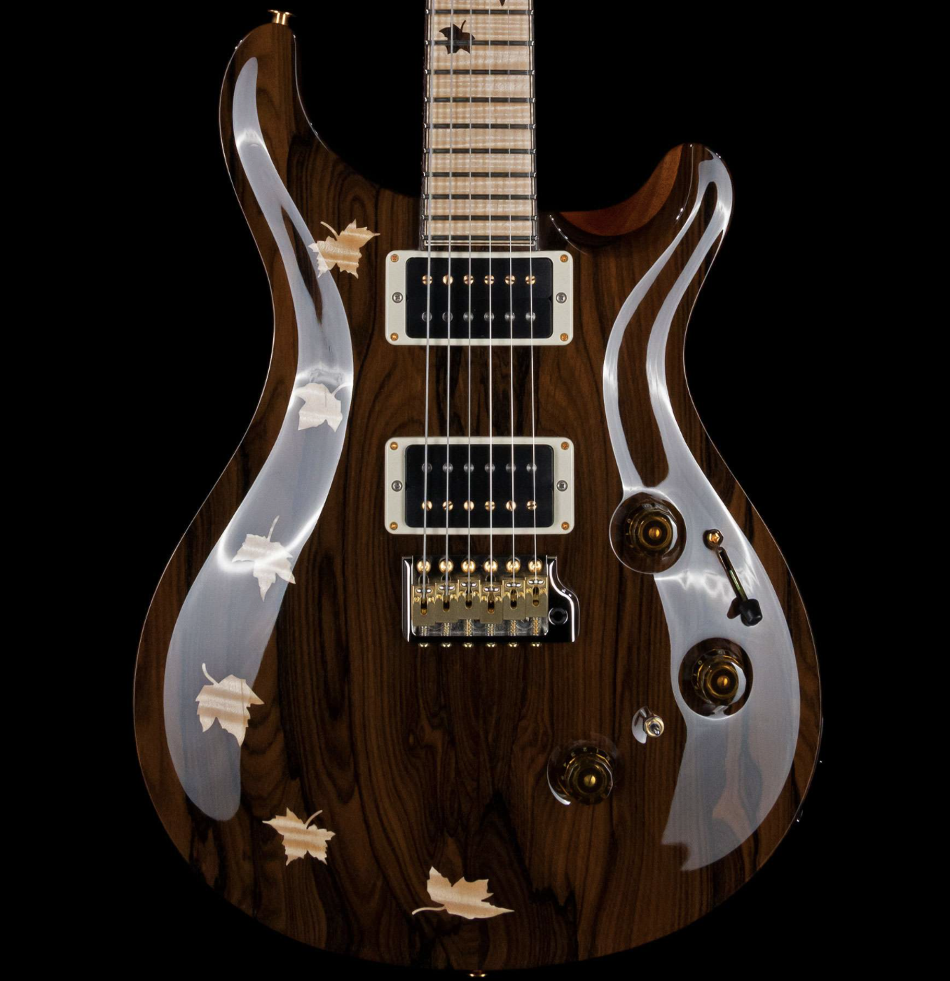 PRS Private Stock 9412 Custom 24 Piezo Ziricote Top and Back Maple and Ziricote Board Natural