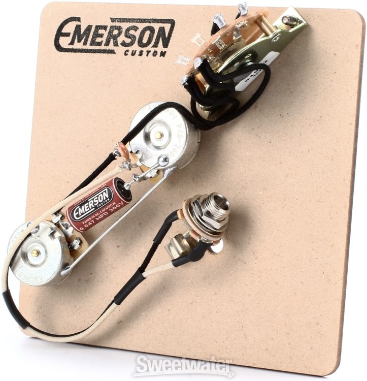 Emerson Custom 3-way Prewired Kit for Fender Telecasters - 250k Pots