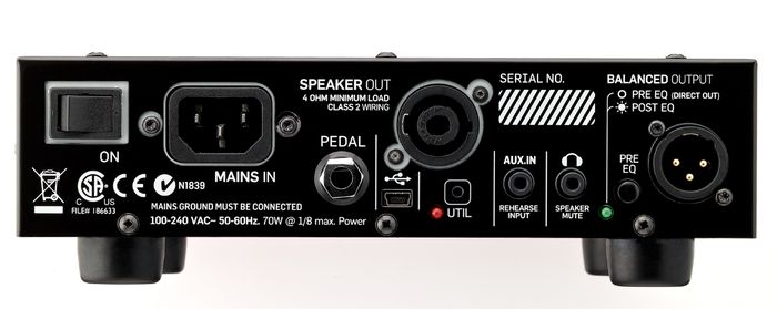 TC Electronic BH250 250W Bass Amp Head Black