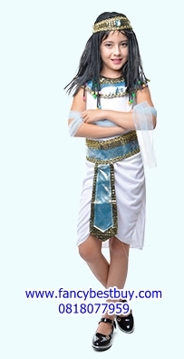 ชุดประจำชาติอียิปต์ เจ้าหญิงอียิปต์ ขนาดฟรีไซด์ สำหรับความสูง 110-140 ซม.