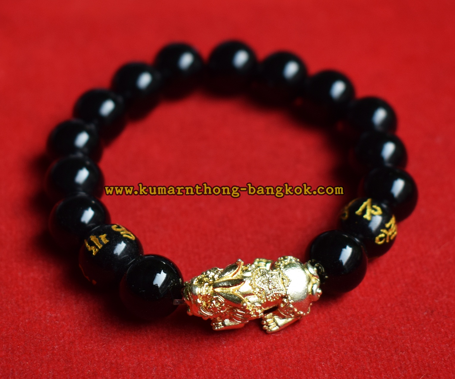 กำไล ข้อมือปี่เซี่ยะ เรียกทรัพย์ วัดบางพระ (หลวงพ่อเปิ่น) จ.นครปฐม เนื้อโลหะ แบบสวมข้อมือ(ยืดได้) ขนาด 6-7ซม. ออกบูชาปี2561