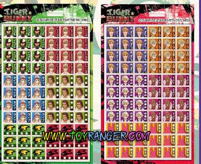 สติ๊กเกอร์ตารางเวลา Tiger&Bunny (แท้)
