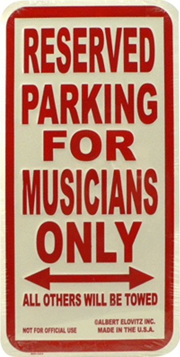 AIM Musicians Only Metal Sign