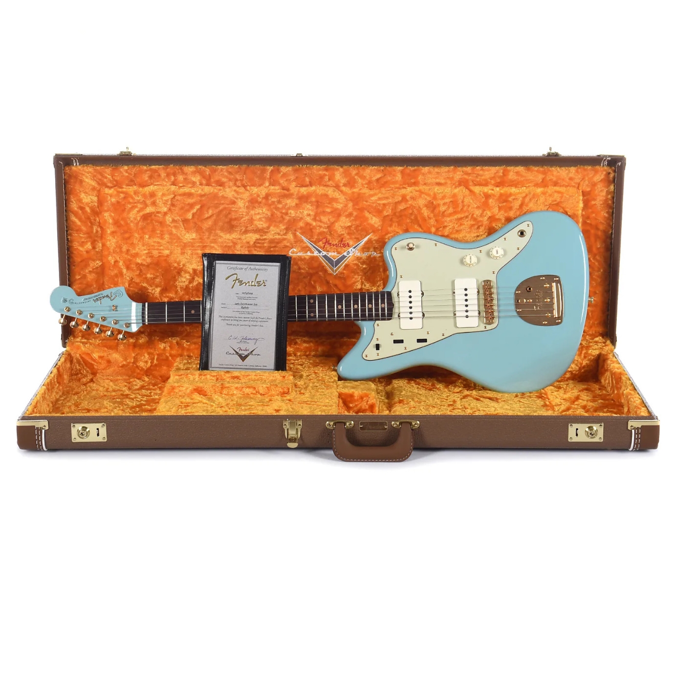 Fender Custom Shop 1962 Jazzmaster Chicago Special Lush Closet Classic Aged Daphne Blue w/Painted Headcap & Gold Hardware
