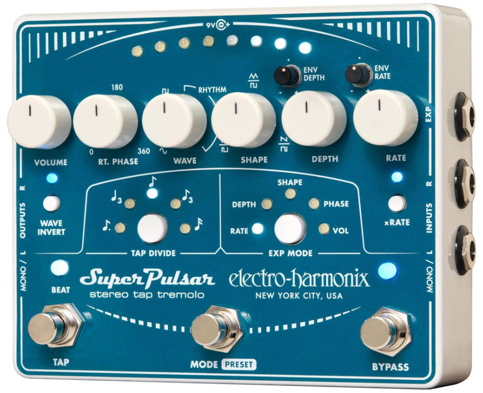 Electro-Harmonix Super Pulsar Tremolo Guitar Effects Pedal