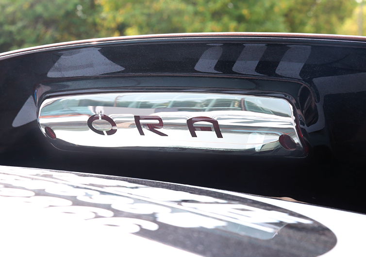 โครเมื่ยม ORA แต่งครอบไฟเบรคท้ายบน รถยนต์ไฟฟ้า ORA Good Cat