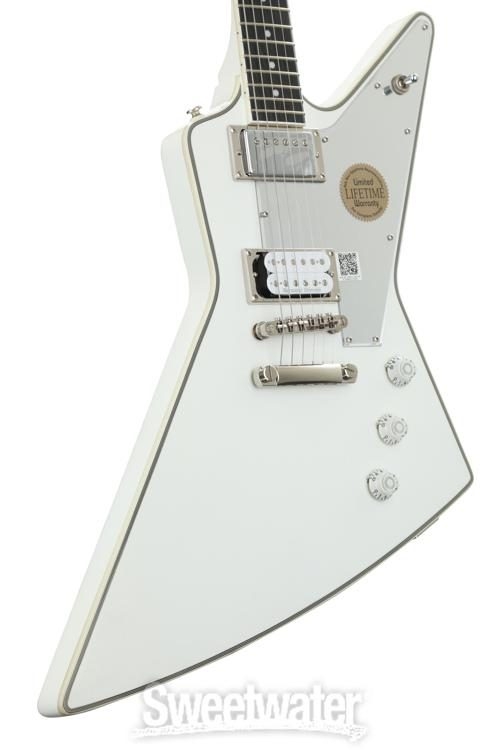 Epiphone Tommy Thayer White Lightning Explorer - Metallic White