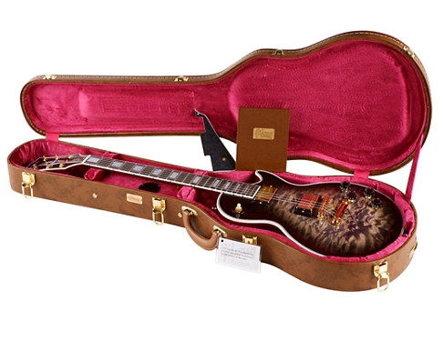 Gibson Custom Les Paul Custom 3A Quilt Top with Gold Hardware Electric Guitar - Cobra Burst