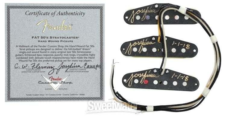 Fender Custom Shop Josefina Limited Edition Hand-wound Fat 50s Stratocaster Pickup Set