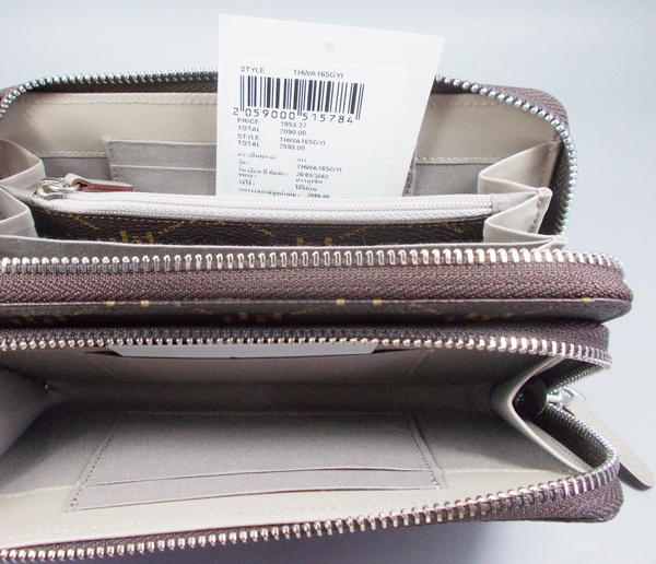 กระเป๋าสตางค์ HOW น้ำตาล ใหม่ แท้