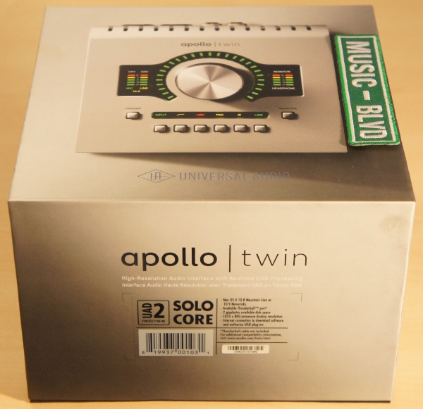 Universal Audio Apollo Twin Desktop Interface with Realtime UAD SOLO Processing