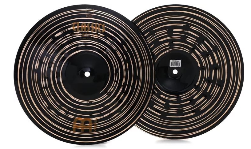 Meinl Cymbals 14-inch Classics Custom Dark Heavy Hi-hat Cymbals