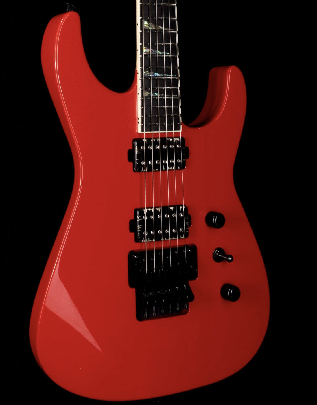Jackson Custom Shop Soloist Double Humbucker Floyd Rose Ferrari Red