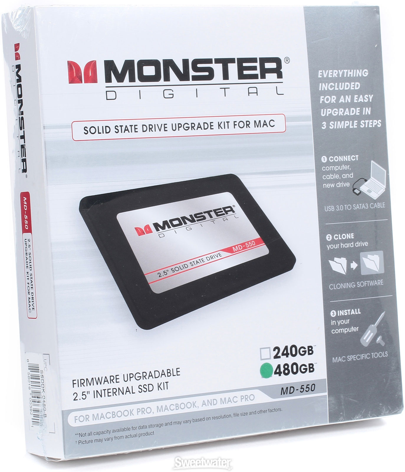 Monster Digital MD550 SSD Upgrade Kit - 480 GB