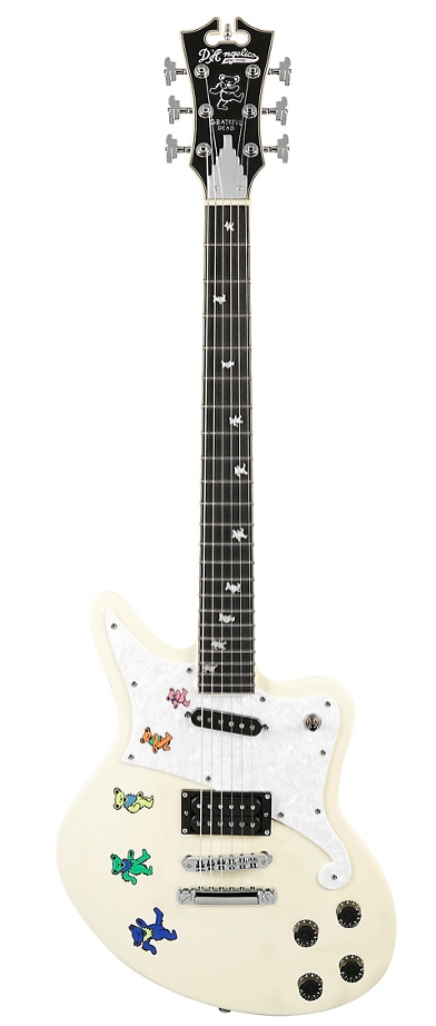 DAngelico Premier Series Bedford Grateful Dead Special Edition Electric Guitar Antique White