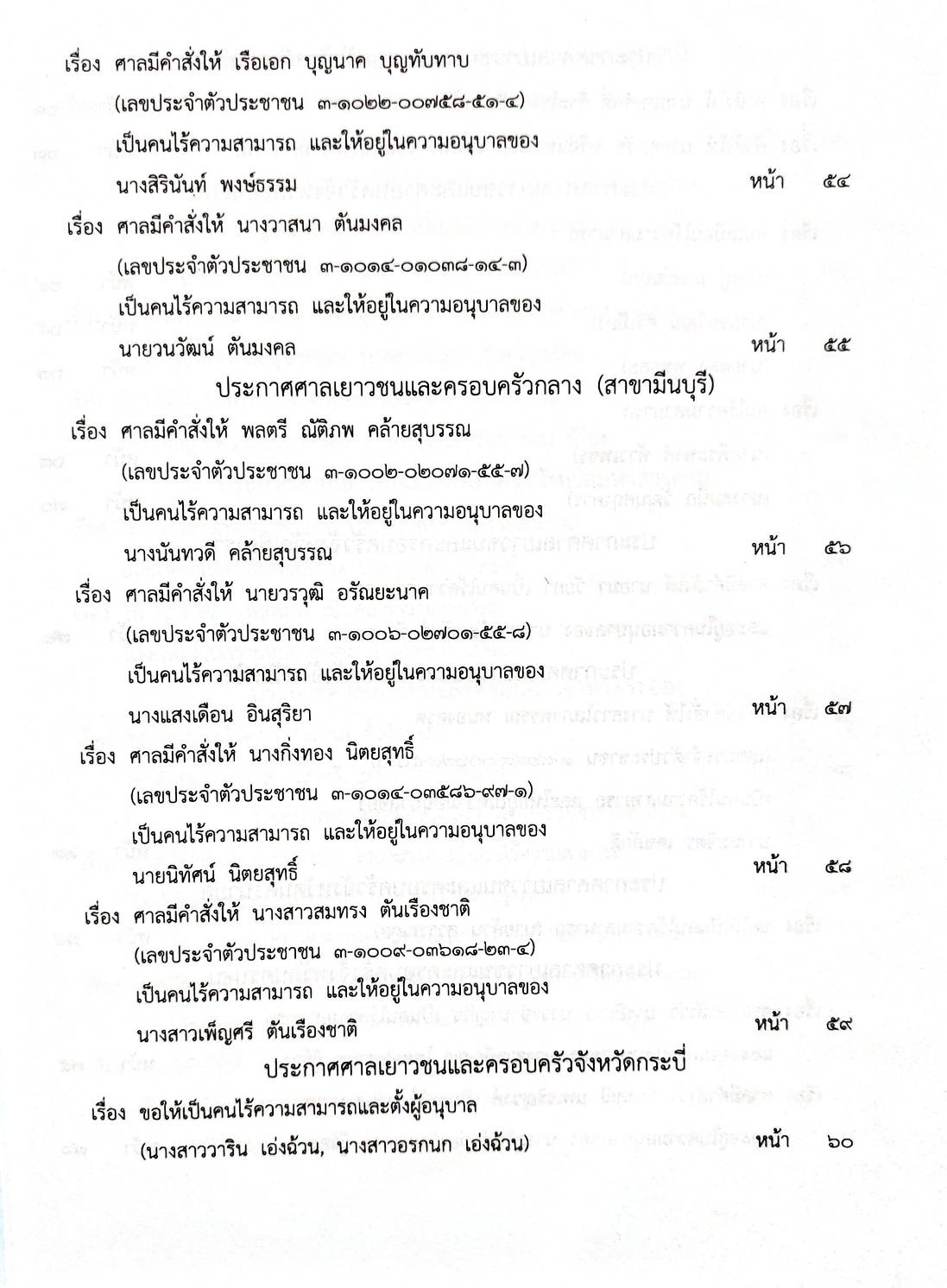 กฎหมายใหม่ 70/63 ประกาศกระทรวงการคลัง ฐานะการเงิน ประกาศศาลเยาวชนและครอบครัวกลาง สมาคม - มูลนิธิ