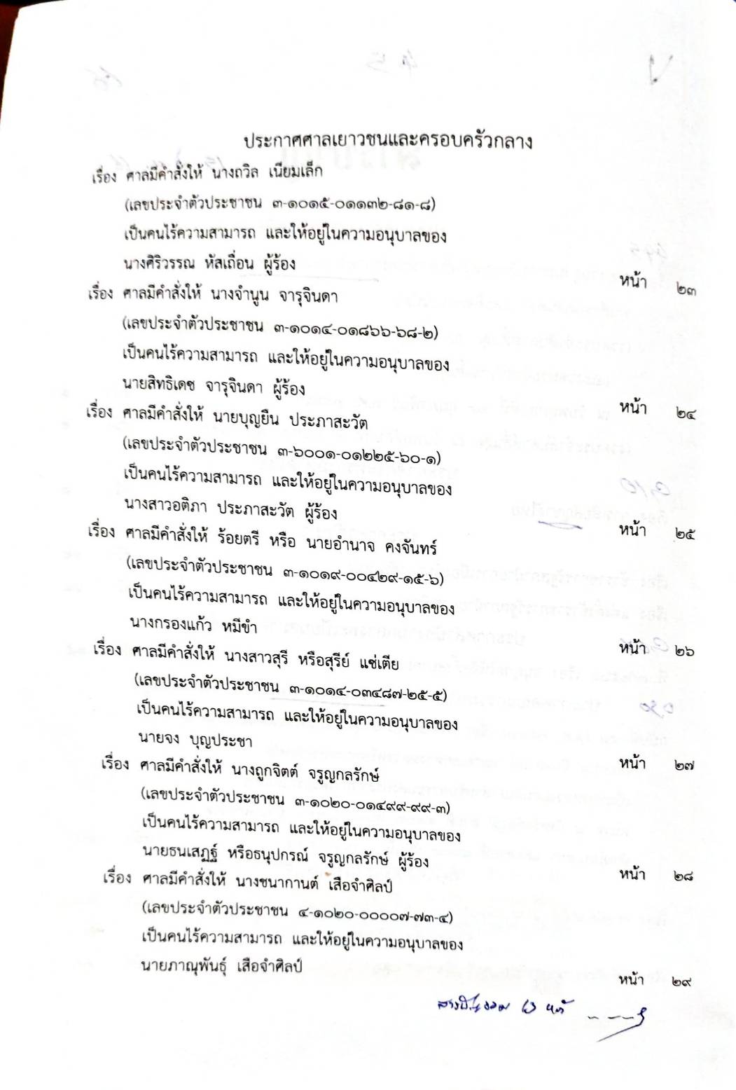 กฎหมายออกใหม่ 45/66 ประกาศกระทรวงการคลัง ฐานะการเงินฯ ประกาศการขนส่งทางบก ฉ.58 ประกาศศาลเยาวชนและครอบครัวจังหวัด...